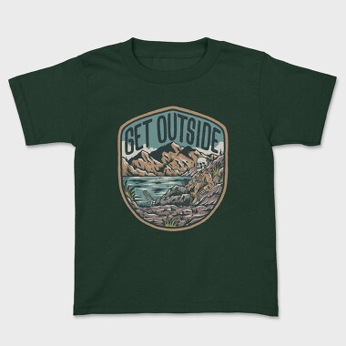 Tricou Copii, Get Outside Skeleton