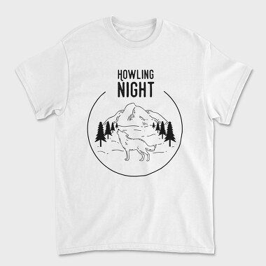 Howling Night, Tricou Barbati (Unisex)