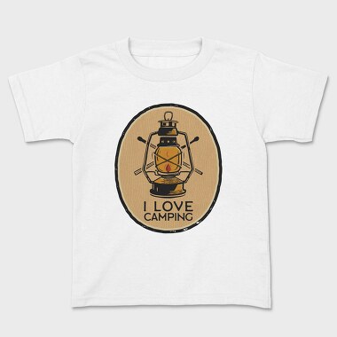 I Love Camping Lantern, Tricou Copii