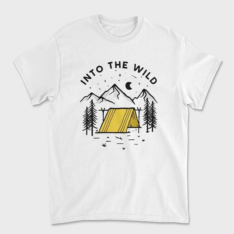 Into the Wild Yellow Tent, Tricou Barbati (Unisex)