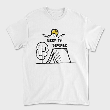 Keep It Simple Camping, Tricou Barbati (Unisex)