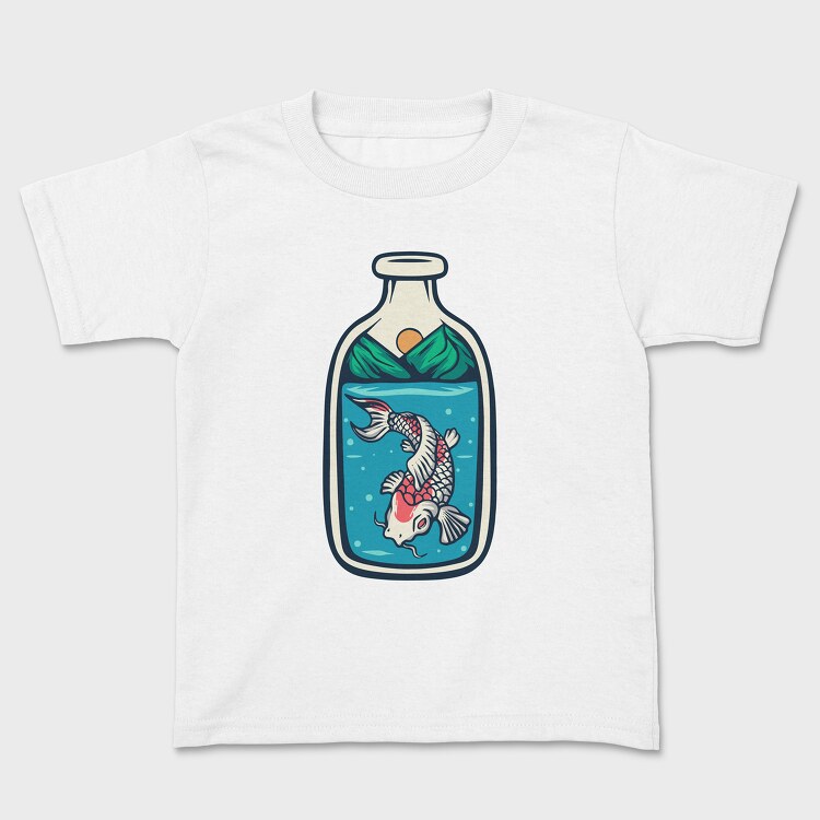 Koi Fish Illustration 5, Tricou Copii