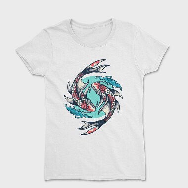 Koi Fish Illustration 7, Tricou Femei