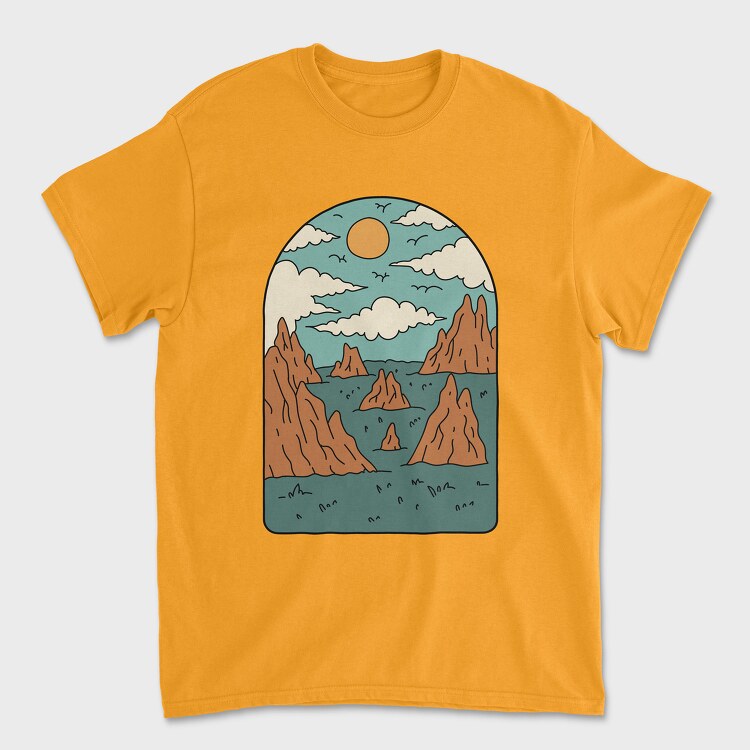 Landscape Nature, Tricou Barbati (Unisex)