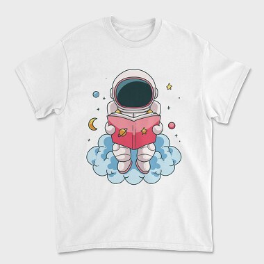 Little Astronaut Reading, Tricou Barbati (Unisex)