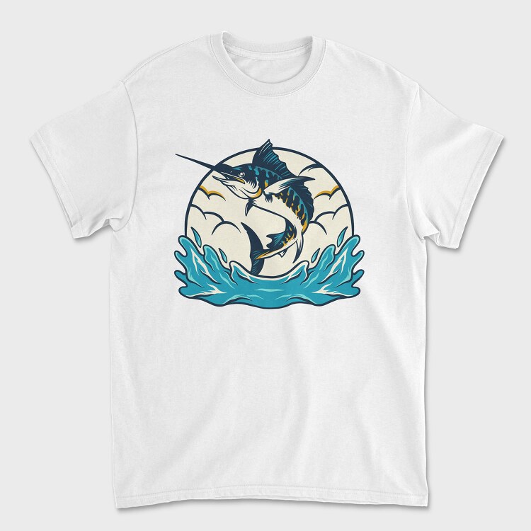 Marlin Fish 2, Tricou Barbati (Unisex)