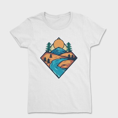 Mountain Illustration 3, Tricou Femei