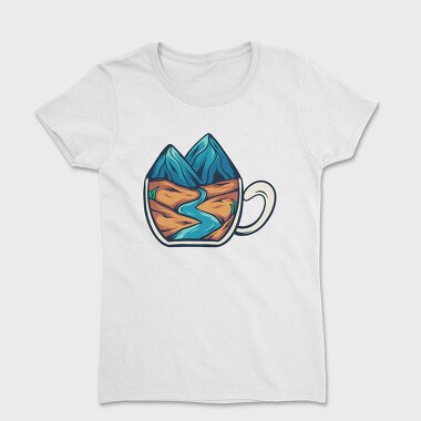 Mountain Illustration 4, Tricou Femei