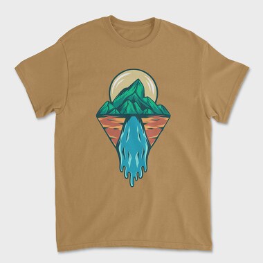 Mountain Illustration, Tricou Barbati (Unisex)