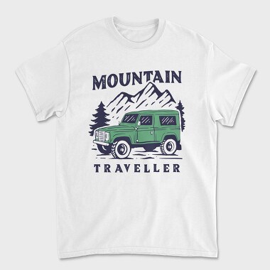 Mountain Traveller, Tricou Barbati (Unisex)