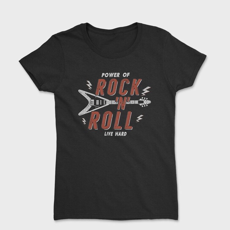 Tricou Femei, Rock N Roll Color