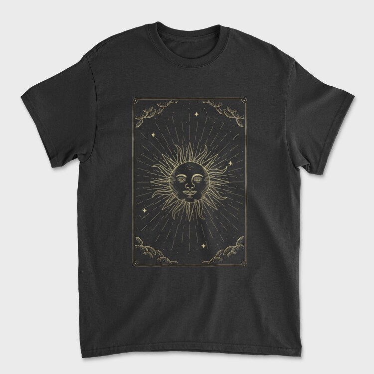 The Sun Tarot Card, Tricou Barbati (Unisex)