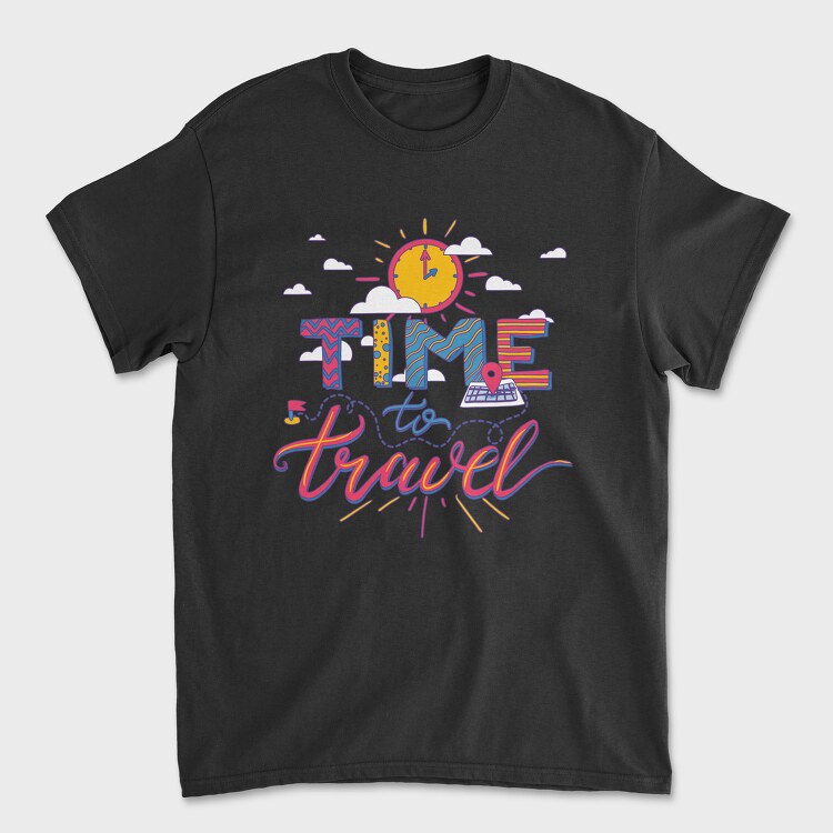 Time to Travel, Tricou Barbati (Unisex)