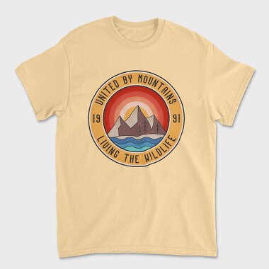 United by Mountains, Tricou Barbati (Unisex)