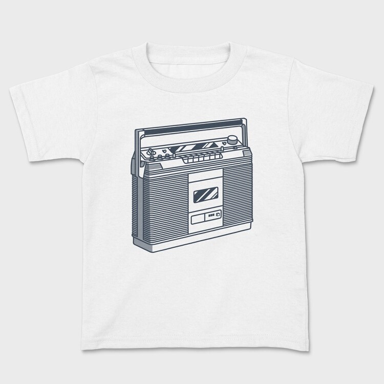 Tricou Copii, Vintage Audio Illustration 1