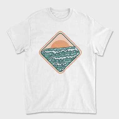 Vintage Wave, Tricou Barbati (Unisex)