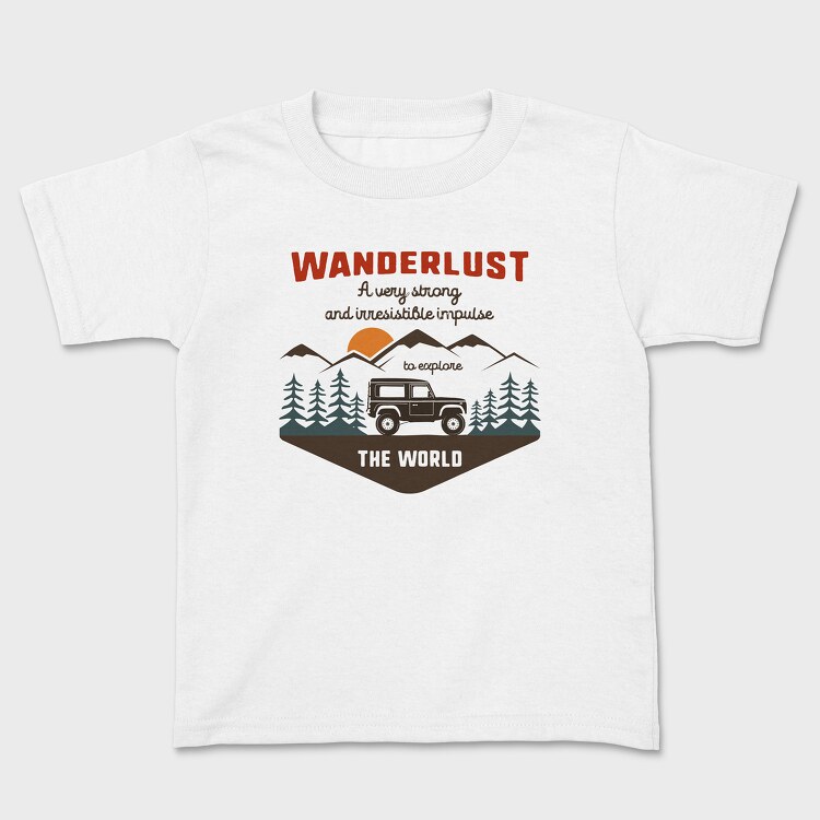 Wanderlust Offroad, Tricou Copii