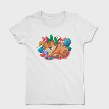 Watercolor Cat, Tricou Femei