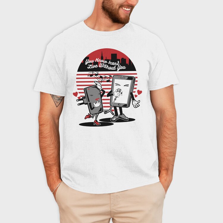 Smartphone Love Song, Tricou Barbati (Unisex)