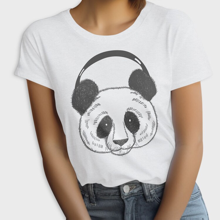 Panda Headphones, Tricou Femei