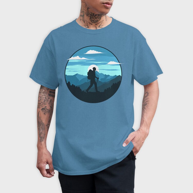 Hiking Horizon, Tricou Barbati (Unisex)