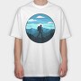 Hiking Horizon, Tricou Oversize Barbati (Unisex)