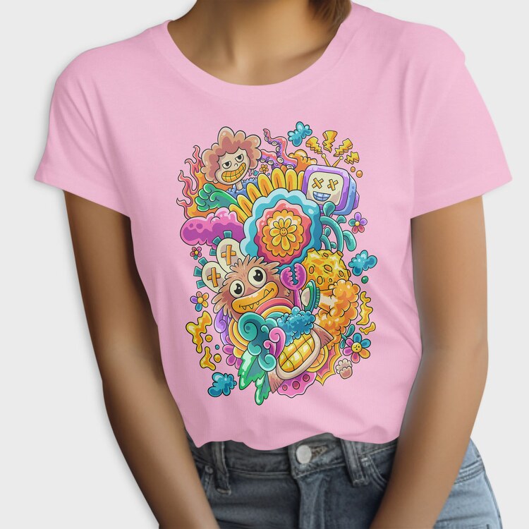 Colorful Collage, Tricou Femei