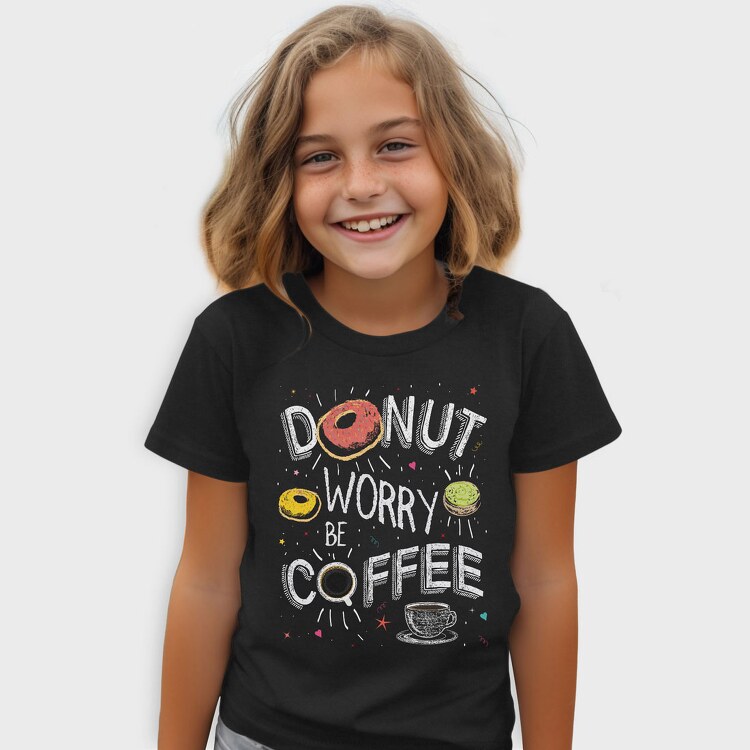 Donut Worry Be Coffee, Tricou Copii