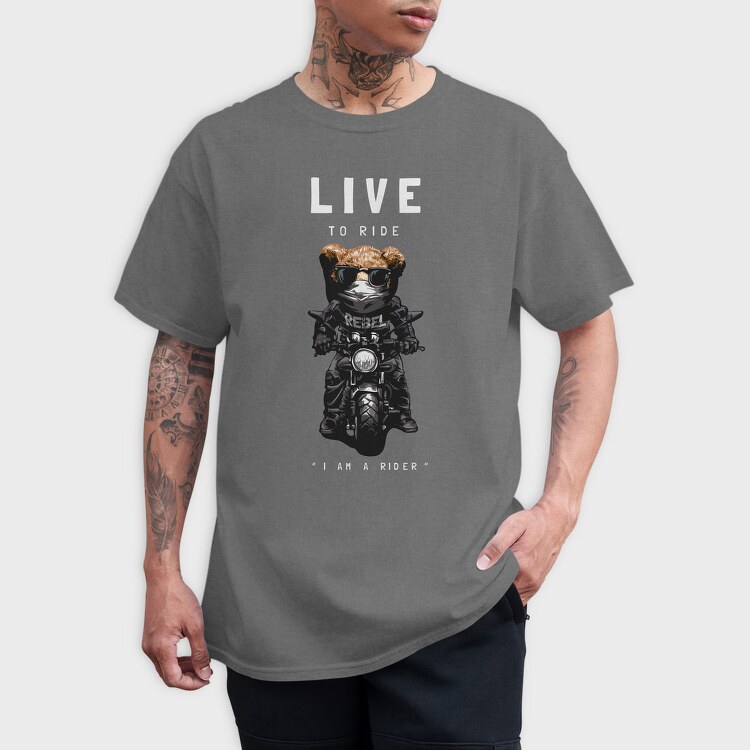 Live To Rebel, Tricou Barbati (Unisex)