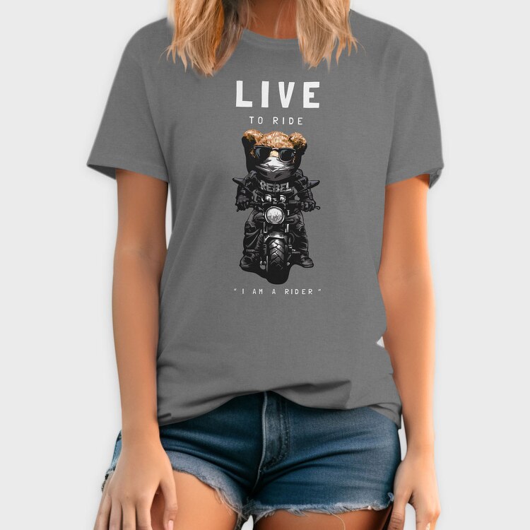 Live To Rebel, Tricou Barbati (Unisex)