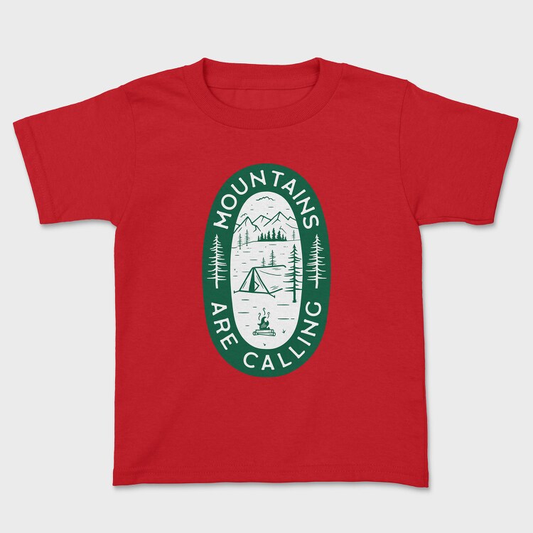 Mountains Are Calling Green, Tricou Copii