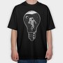 Space Bulb Idea, Tricou Oversize Barbati (Unisex)