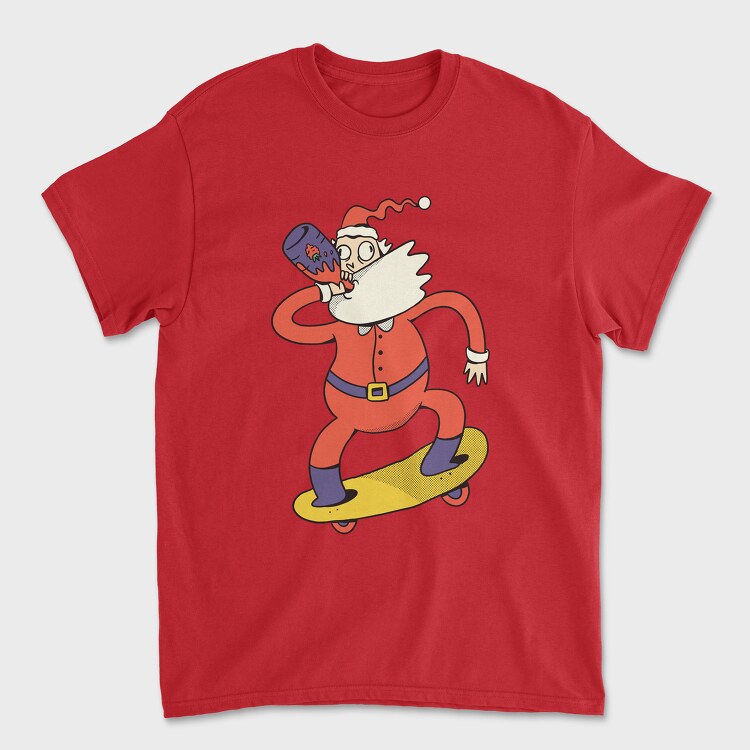 Skating Santa Juice, Tricou Barbati (Unisex)