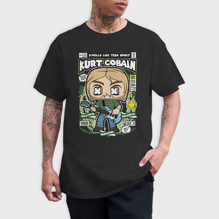 Kurt Cobain, Tricou Barbati (Unisex)