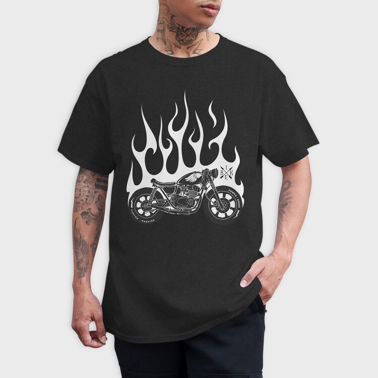Motorcycle Custom Speed, Tricou Barbati (Unisex)