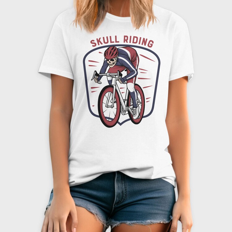 Skull Riding Shield, Tricou Barbati (Unisex)