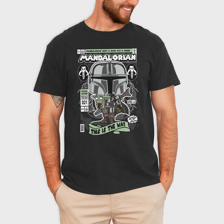 Mandalorian, Tricou Barbati (Unisex)