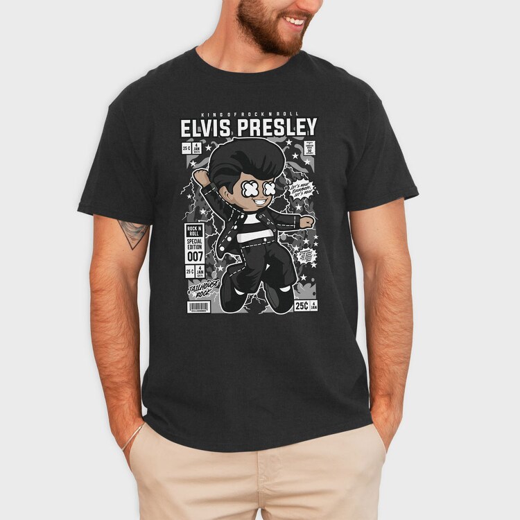 Elvis, Tricou Barbati (Unisex)