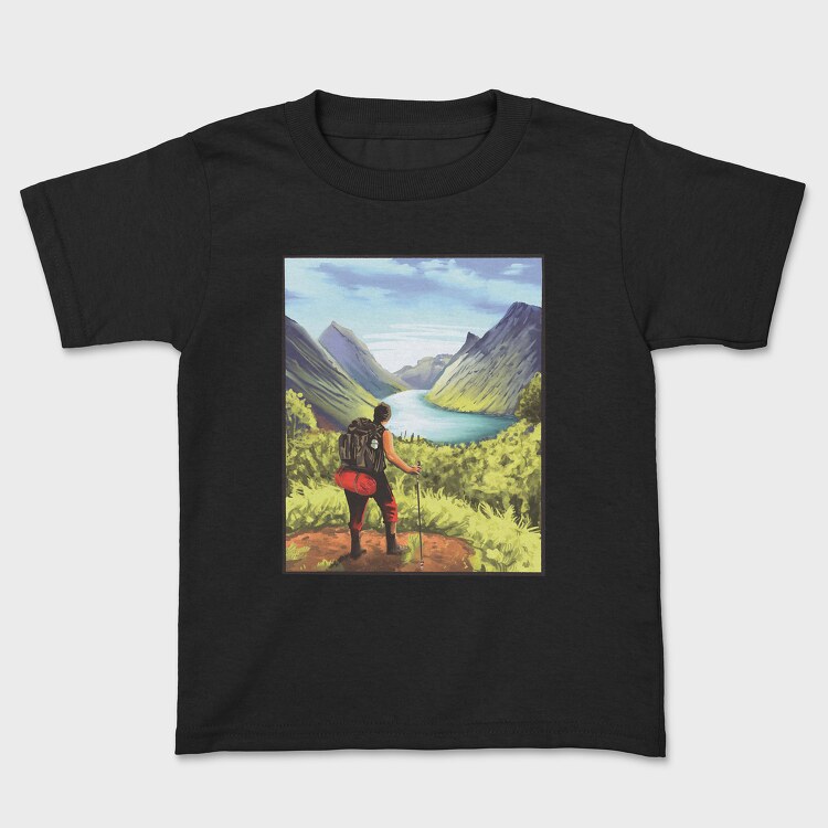 Hiker Landscape, Tricou Copii