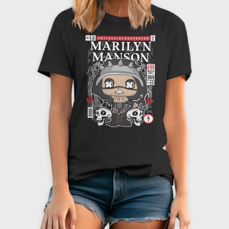 Marilyn Manson, Tricou Barbati (Unisex)
