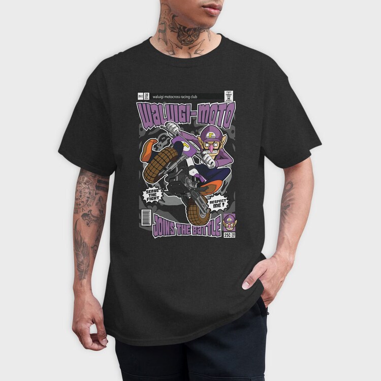 Waluigi Motocross, Tricou Barbati (Unisex)