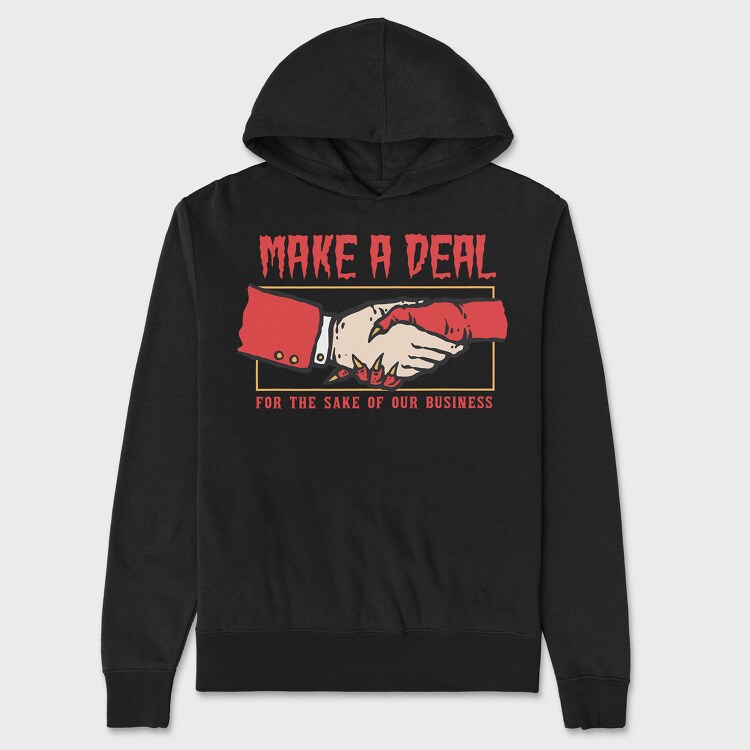 Deal With The Devil, Hanorac Oversize Barbati (Unisex)