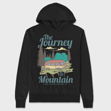 Journey To The Mountain, Hanorac Oversize Barbati (Unisex)