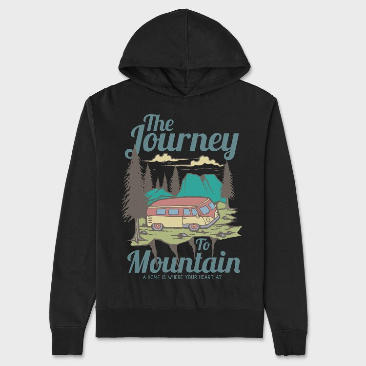 Journey To The Mountain, Hanorac Oversize Barbati (Unisex)