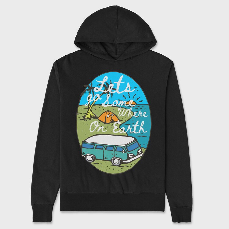 Let's Go Somewhere, Hanorac Oversize Barbati (Unisex)