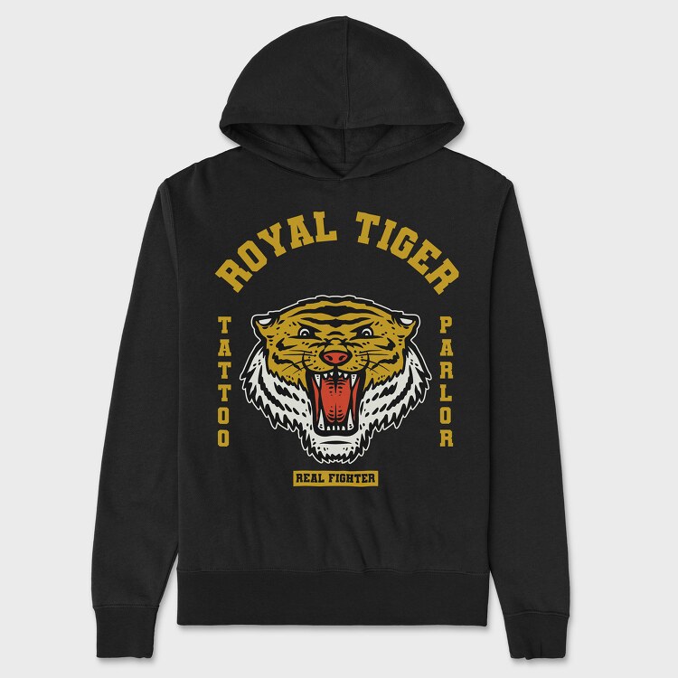Royal Tiger, Hanorac Oversize Barbati (Unisex)