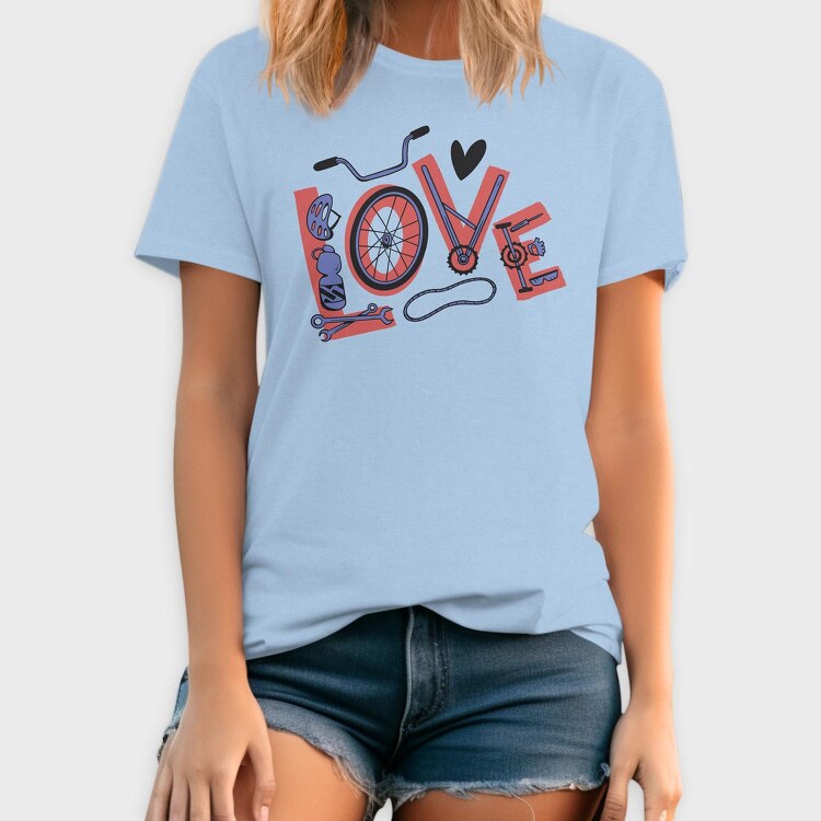 Love Cycling, Tricou Barbati (Unisex)