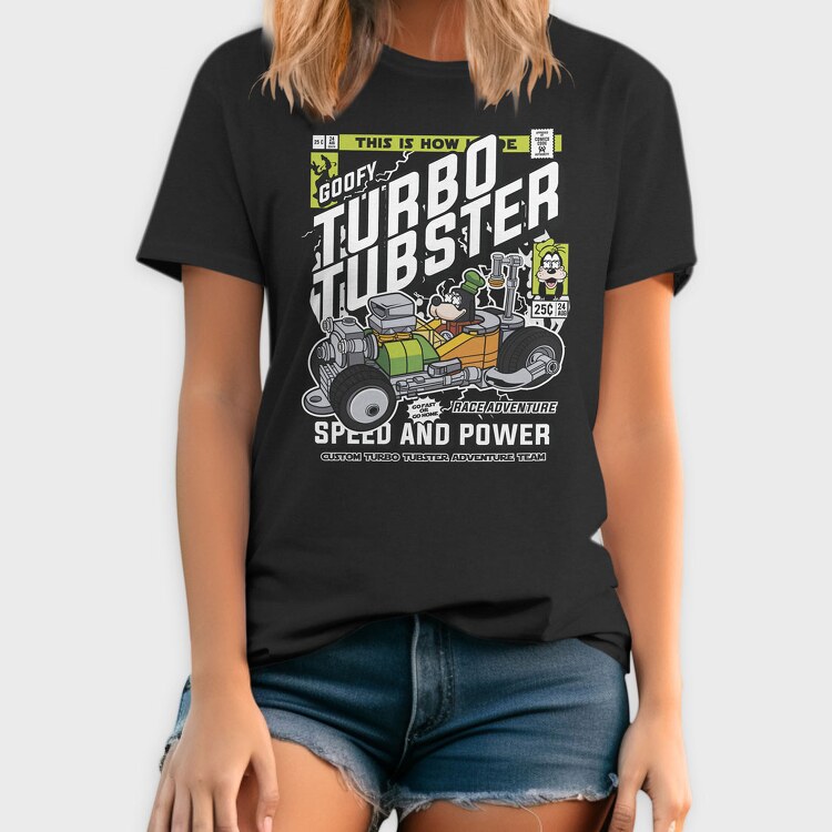Goofys Turbo Tubster, Tricou Barbati (Unisex)