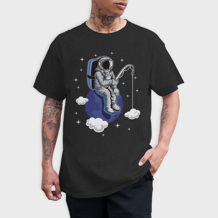 Astronaut Cloud Catcher, Tricou Barbati (Unisex)