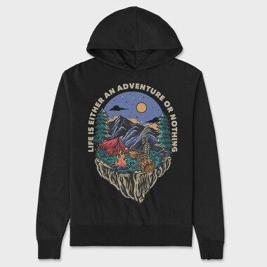 Adventure or Nothing, Hanorac Oversize Barbati (Unisex)